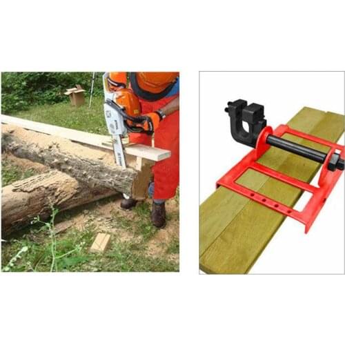 Lumber Cutting Guide, Wood Lumber Board Cutting Tool Adjustable Saw Chain Wood Timber Open Frame Durable Chainsaw Attachment