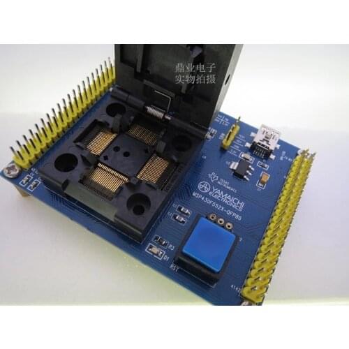 Original TI IC Test Seat MSP430F5521/552X Burning Programm MSP430F551X Socket Adapte