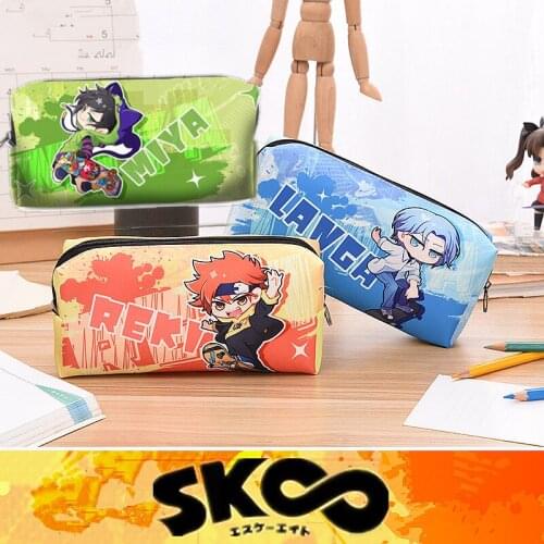 Anime SK8 the Infinity SK EIGHT Pen Bag MIYA REKI Joe Cartoon Stationery Pencil Box Pencil Case School Supplies Student Gift