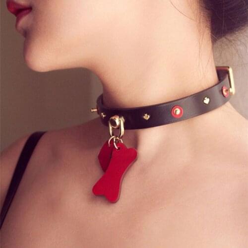 Sexy Hot Collar Rivert Punk Style Choker Collar Hot Sex Toy Chrome Heart Slave Woman Fashion Choker Sexy Choker