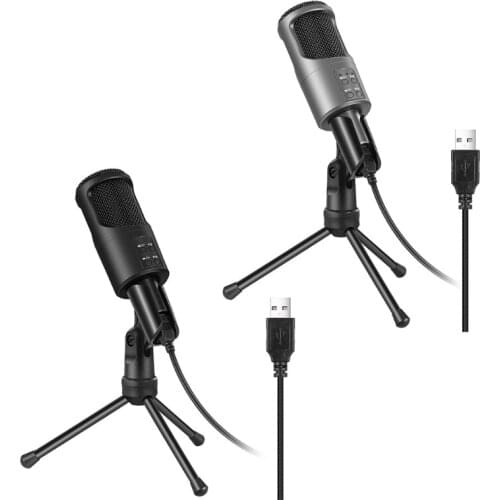 Wired Microphone for Birthday Mic for Recording and Streaming Conference Voice Record Condenser Mic Recording Kits