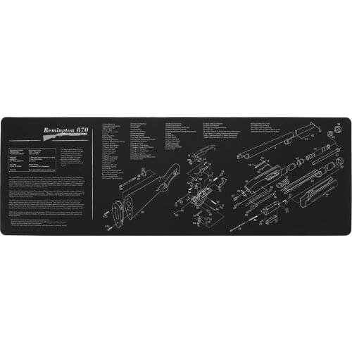 AR15 AK47 Gun Cleaning Rubber Mat With Parts Diagram and Instructions Armorers Bench Mat Mouse Pad for Remington 870