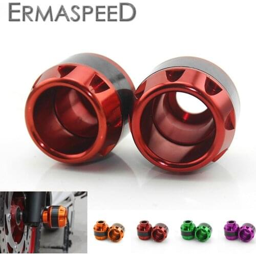 Pair Universal Motorcycle Crash Pad CNC Aluminum Falling Protection Dirt Bike Motocross Frame Slider for Yamaha r6 2017 Kawasaki