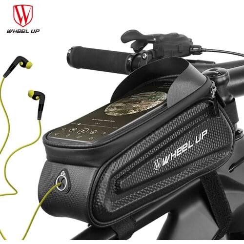 Waterproof Bicycle Head Tube Bag Pouch 7.0 inch Mountain Bike Front Frame Phone Panniers Touch Screen Cycling Phone Case Support