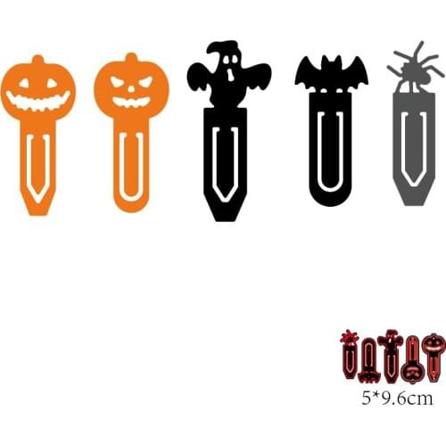 Cutting dies New 5-piece set of halloween tag metal Stencil for DIY Scrapbooking Paper Card Making embossing craft dies