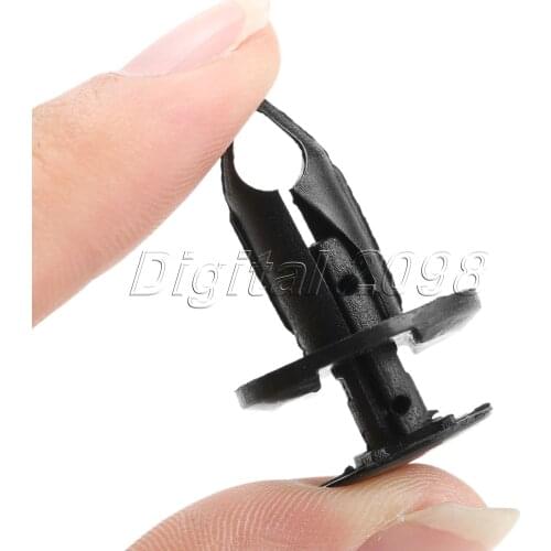 Yetaha 50pcs 8mm Car Plastic Rivets Fastener Push Clip Auto Door Trim Panel Bumper Fastener Retainer Fender Clip for Toyota Ford
