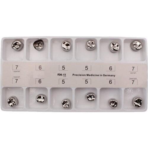 Dental Molar Teeth Crown Stainless Steel For Kids Temporary Crown