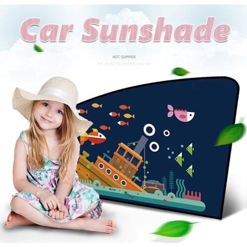 2021 New Retractable Car Sunshade Sunscreen Insulation Side Window Magnetic Attachment Sunscreen Protector Car Accessories