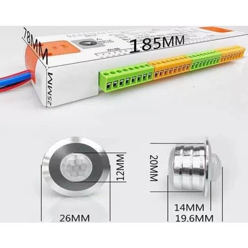 32 Channel LED Controller with PIR Motion Sensor for Control Each Stair Light,Indoor Motion Night light DC12V & 24V LED strip