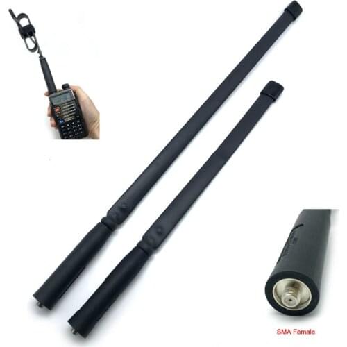 CS Tactical SMA-F SMA Female Dual Band VHF UHF 144/430Mhz Foldable Antenna For Baofeng UV5R UV-5R UV-82 UV5R GT-3 Walkie Talkie