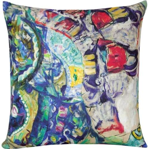 45x45 cm Throw Pillow, Double-Sided Filled with Hidden Zipper, House - Balcony - Garden Decoration