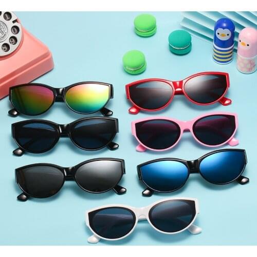 Kids Sunglasses Boys Girls Sun Glasses Cat Eye Glasses Fashion Gift for Children Baby Fashion Brand Eyewear Cute Shades UV400