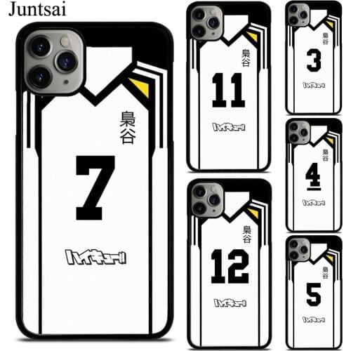 HAIKYUU!! JERSEY FUKURODANI ANIME Case For iPhone X XS Max XR 7 8 SE 2020 6S Plus 5 12 Mini 11 Pro Max Cover Coque