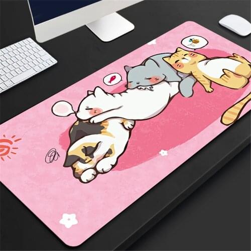 Kawaii Oversized Mouse Pad Keyboard Desk Pad Memory Silicone Wrist Non-slip Mouse Pad Decoration Manager Computer Accessories