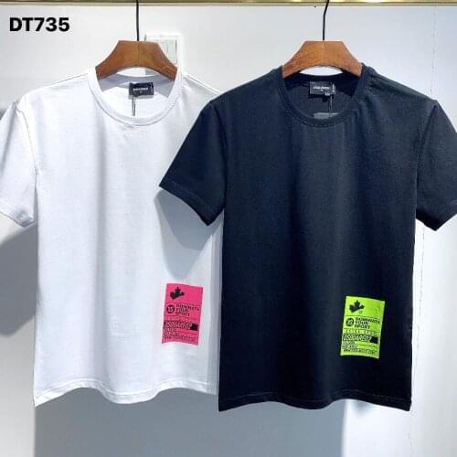 The new Dsquared2-oversized cotton T-shirt, designer custom style, new release t shirts men DT735