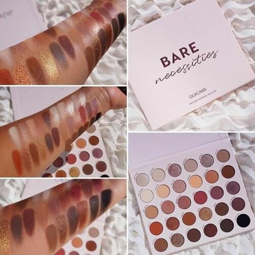 GUICAMI Brand Beauty 30 Colors Eyeshadow Palette Colorful Eye Shadow Palette Glitter Highlighter Shimmer Make Up Pigment Matte