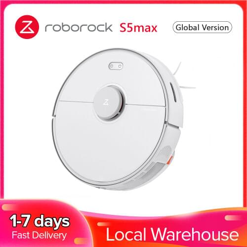 RU Stock Roborock S5Max Vacuum Cleaner Robot S5 max Sweeping Mopping Carpets Hard Floor Cleaning upgrade of S50 S55