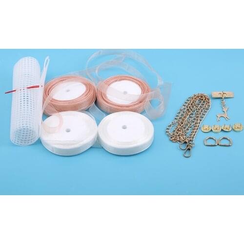 1sets Net Cover Gauze For Woven Bag Plastic Handbag Bag Accessories Handmade DIY Clothing Accessories 2021