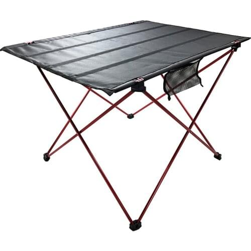 Outdoor Solid Oxford Cloth Camping Table Portable Car Folding Camping Picnic Table Tri-fold Table