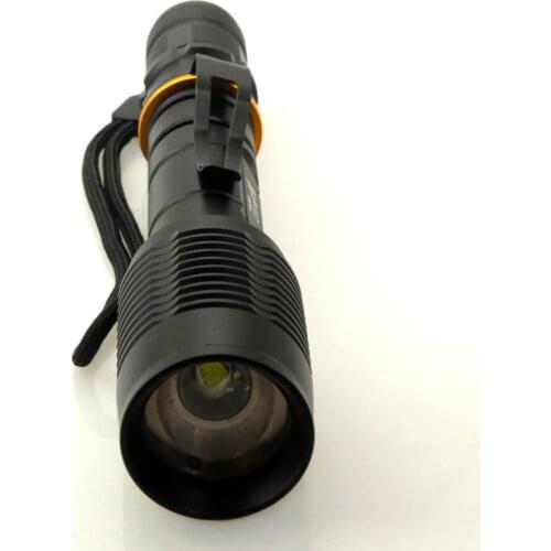Super bright Led flashlight Zoomable Cree XML T6 portable torch lamp lantern camping adjustable Flashlight 18650 battery