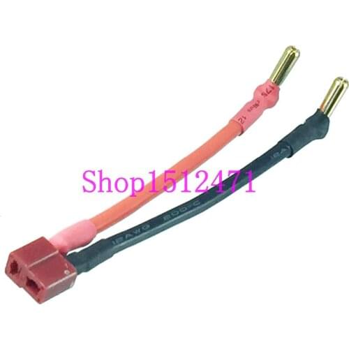 T Plug Deans female to 4.0mm 4mm cross banana 12AWG 10CM Wire for lipo Battery