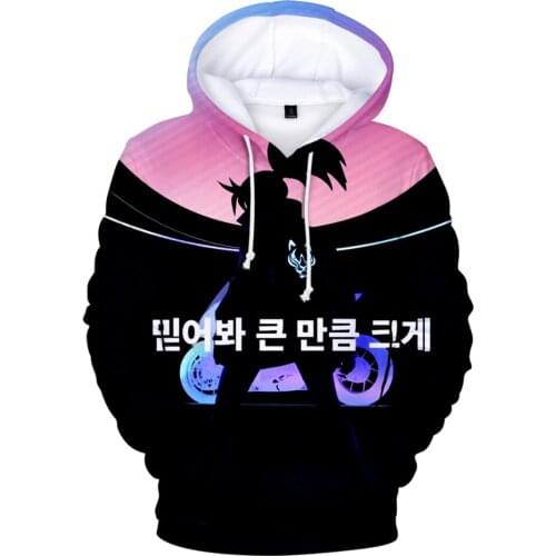 Anime Kda The Baddest Sweatshirts Fashion Casual Hoodies Men Women Oversized Hoodies Boys Girls Cartoon Hoodie Pullover Clothing