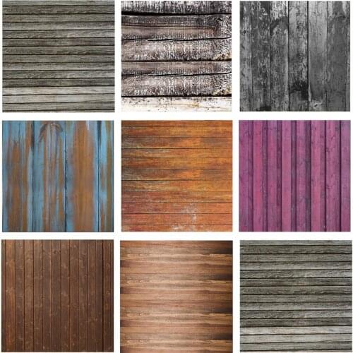 Vinyl Photography Background Wooden Board Texture Retro Studio Photo Props