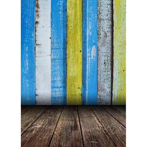 Vintage Wooden Floor Photography Backdrops Colored Backgrounds for Photo Studio Children Kids Baby Shower Portrait Photo Shoot