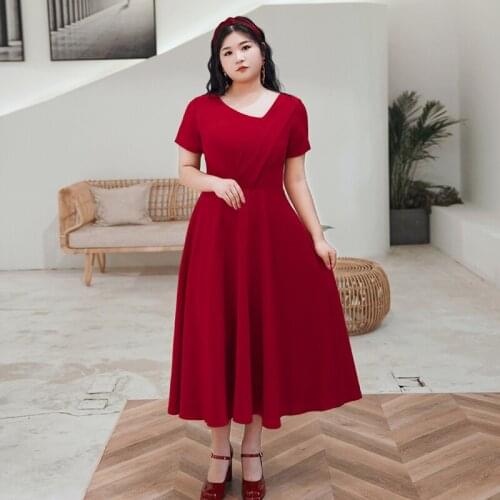 Evening Dress Vintage V-Neck Empire Short Sleeves Zipper Back Pleat Ankle-Length New A-Line Plus Size Women Formal Gowns D1247