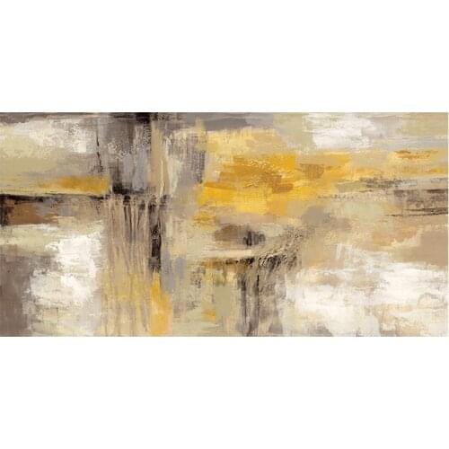 90x190cm Gold Abstract Oil painting on Canvas Scandinavian Posters and Prints Wall Art Picture for Living Room Home Decoration