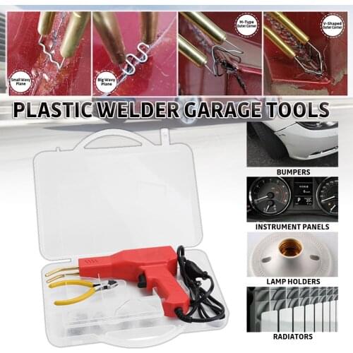 110-220V Plastic Welder Garage Tools Hot Staplers Machine Staple PVC Repairing Machine Car Bumper Repair Welding Gun Hot Stapler