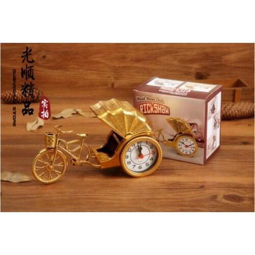 20pcs/lot! Classical 2 Colors Tricycle Small Alarm Clock New Creative Gift Clock