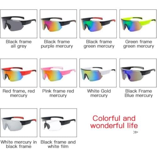 2021 Cycling Glasses Bicycle Rider Sunglasses Outdoor Sports UV400 True Film Man Sunglasses Goggles MTB Bike Eyewear Wholesale