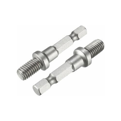 8mm M8 Male Thread 1/4" Hex Shank Electric Drill Chuck Adapter Power Tool