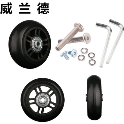 Luggage single wheel repair suitcase accessories wheel wear-resistant silent unilateral 70mm * 27mm aircraft box single wheel