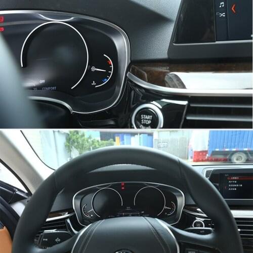For BMW New 5 Series G30 2017 2018 Car ABS Chorme Dashboard Decoration Frame Trim Auto Accessories and parts Car Styling