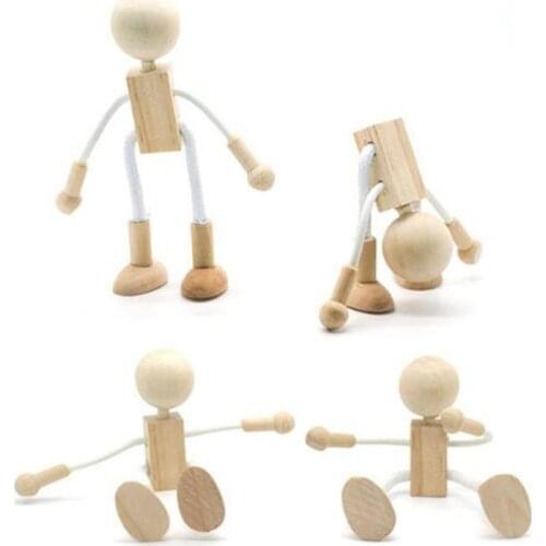 Wooden Manikin Jointed Doll Model Home Figurines Miniatures Decor Painting Artist Drawing Sketch Mannequin