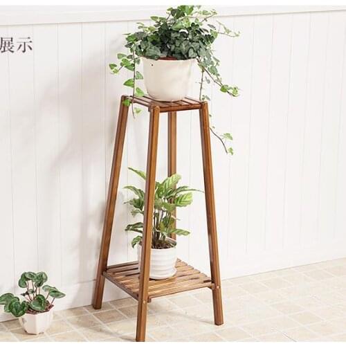 Double-Layer Modern Plant Shelf Indoor Corner Shelf Flower Storage Rack Balcony Pot Culture Shelf