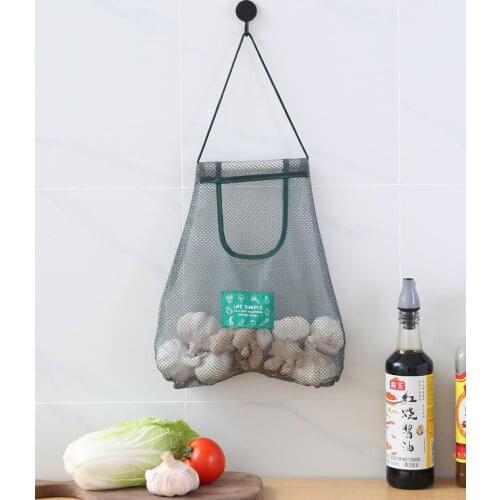 Fruit And Vegetable Net Bag Pepper Onion Garlic Storage Bag Keep Fresh Save Space Net Bag Sundry Hanging Bag Kitchen Accessories
