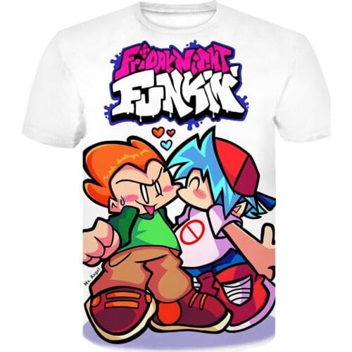Friday Night Funkin T-Shirts Anime Game Men/Women 3D Printed Streetwear Fashion T Shirt Harajuku Tees Tops Boy Girl Clothing