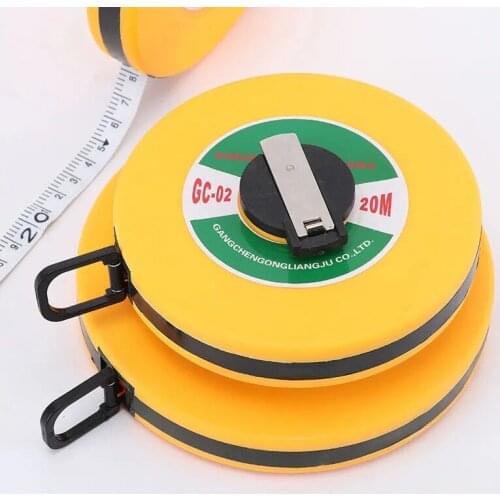 Fall-resistant Engineering Measuring Tape Up To 100M Measuring Range Double-sided Scale Fiber Linen Durable Ruler