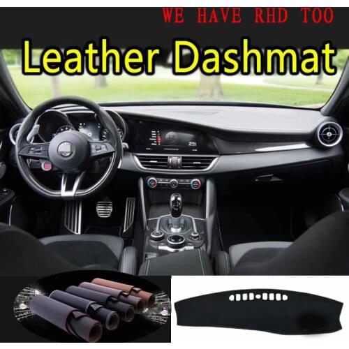 For Alfa Romeo Giulia 952 2017 2018 2019 2020 Leather Dashmat Car Styling Covers Dash Mat Dashboard Cover Carpet Accessories
