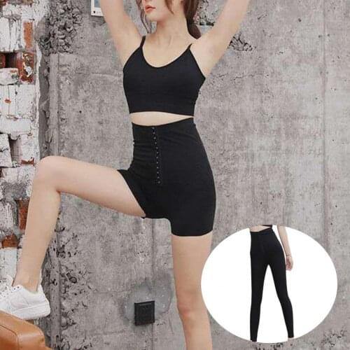 Butt Lift Leggings Women Black Fitness Shaping Hip Lifting Leggings Skinny Slim Sport Workout Leggings Tighten Abdomen Breasted