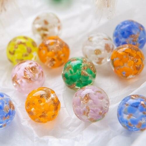 Summer style 50pcs/lot 10mm 12mm color geometry rounds shape Straight hole glass beads diy jewelry earring/bracelet accessory