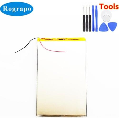 New 3.7V 3000mAh Li-Polymer Battery For Prestigio Multipad PMP3270B Tablet PC Accumulator 2-wire+tools