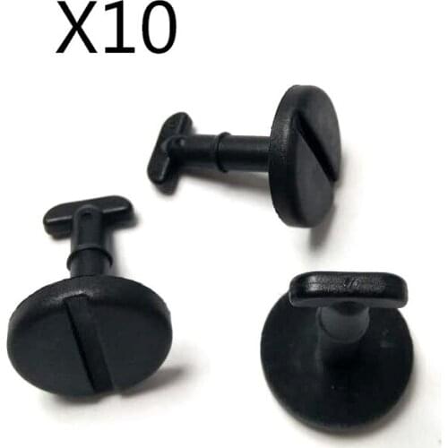 10X Floormat Twist Lock Clip and Washer, Black for BMW E39 , E46 OE 82119410191, 51471881521
