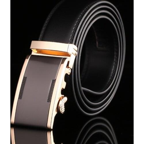 Belts for Men Top Quality Automatic Buckle Mens Belt Genuine Leather Belts Men Business Trouser Belt for Jeans