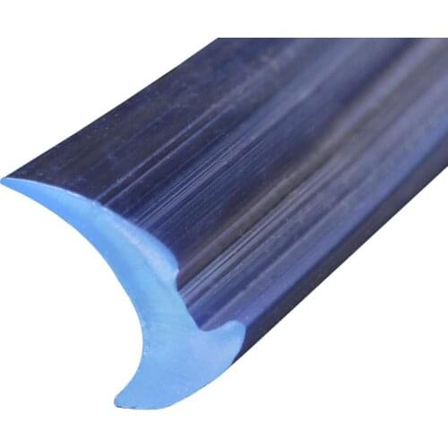 1M Rubber Sealing Strip Aluminum Alloy Door Window Glass Transparent Seal Dustproof Sound insulation Weatherstrip Home Hardware
