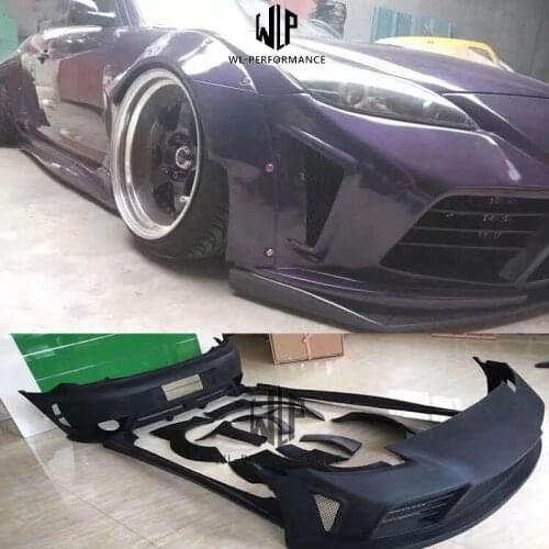 RX-8 RX8 Wide Car body kit FRP Unpainted front bumper rear bumper side skirt for Mazda RX-8 car styling 04-08