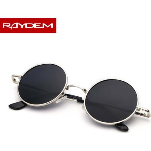 Raydem Gothic Steampunk Sunglasses Men Polarized Women sun glasses goggles Sunglasses retro round fashion Brand Designer Mirror